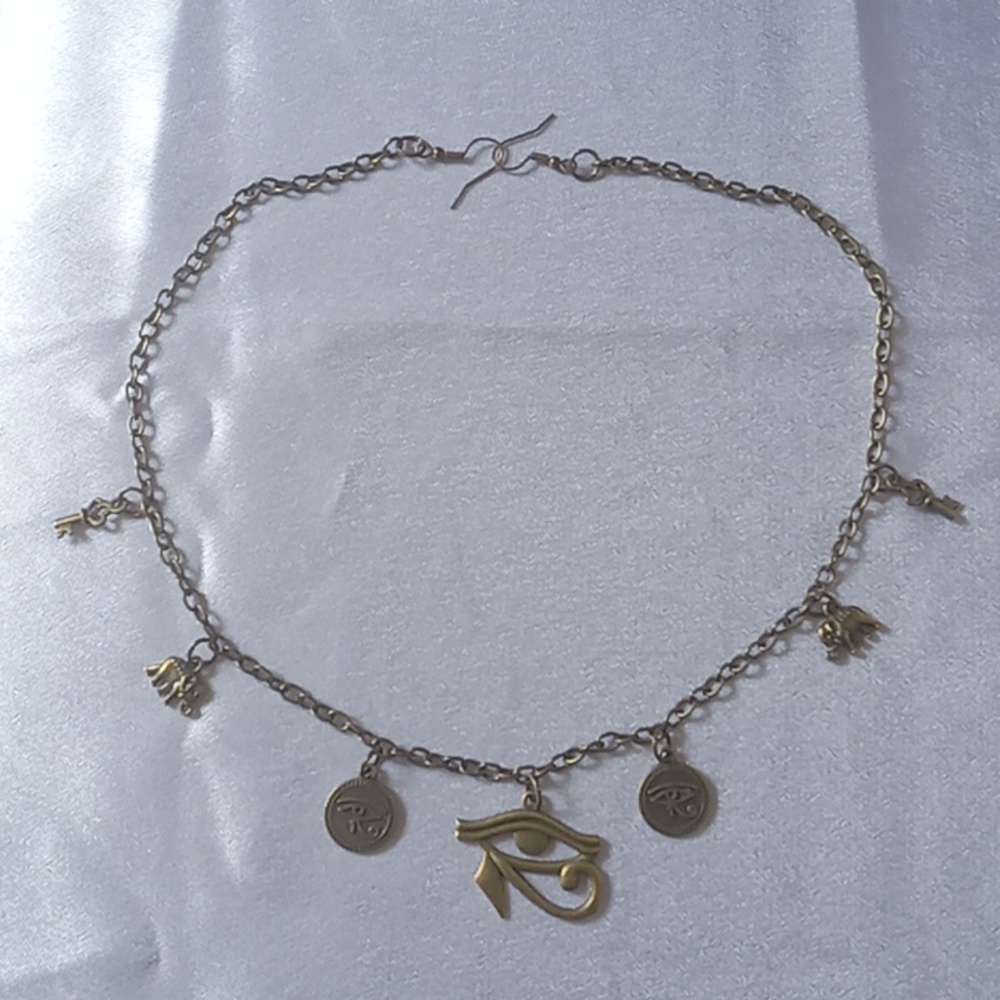 Bronze Eye of Horus head chain
